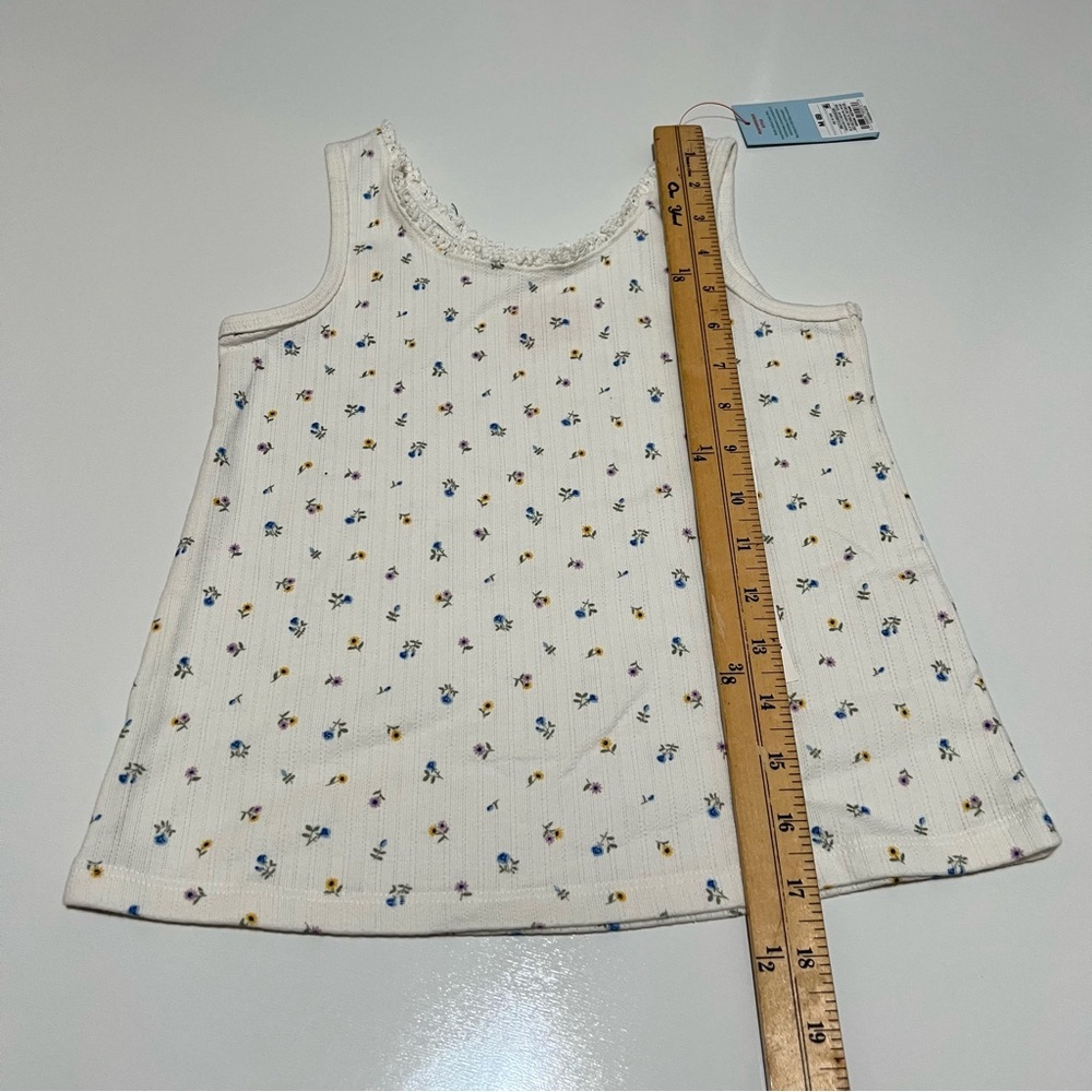 NWT Cat & Jack Girl's Floral Tank Top M(8) - Picture 3 of 4